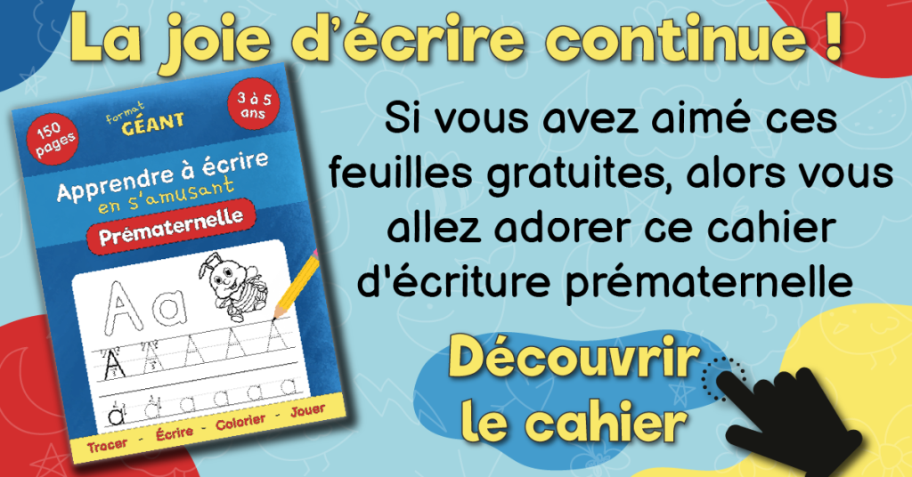 Le meilleur livre pour apprendre à écrire pour enfant pré-maternelle